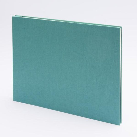 BDK Leinen Post Bound Album Photo-Album Photo-Bindewerk-32 x 22.5 cm-Jade-Papeterie du Dôme