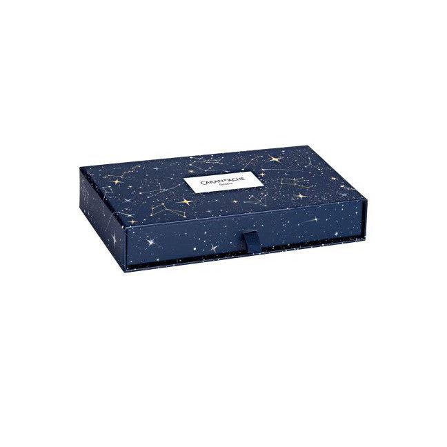 CA Coffret Ecridor Cosmic Blue Stylo Bille-Stylo Bille-Caran d'Ache-Papeterie du Dôme