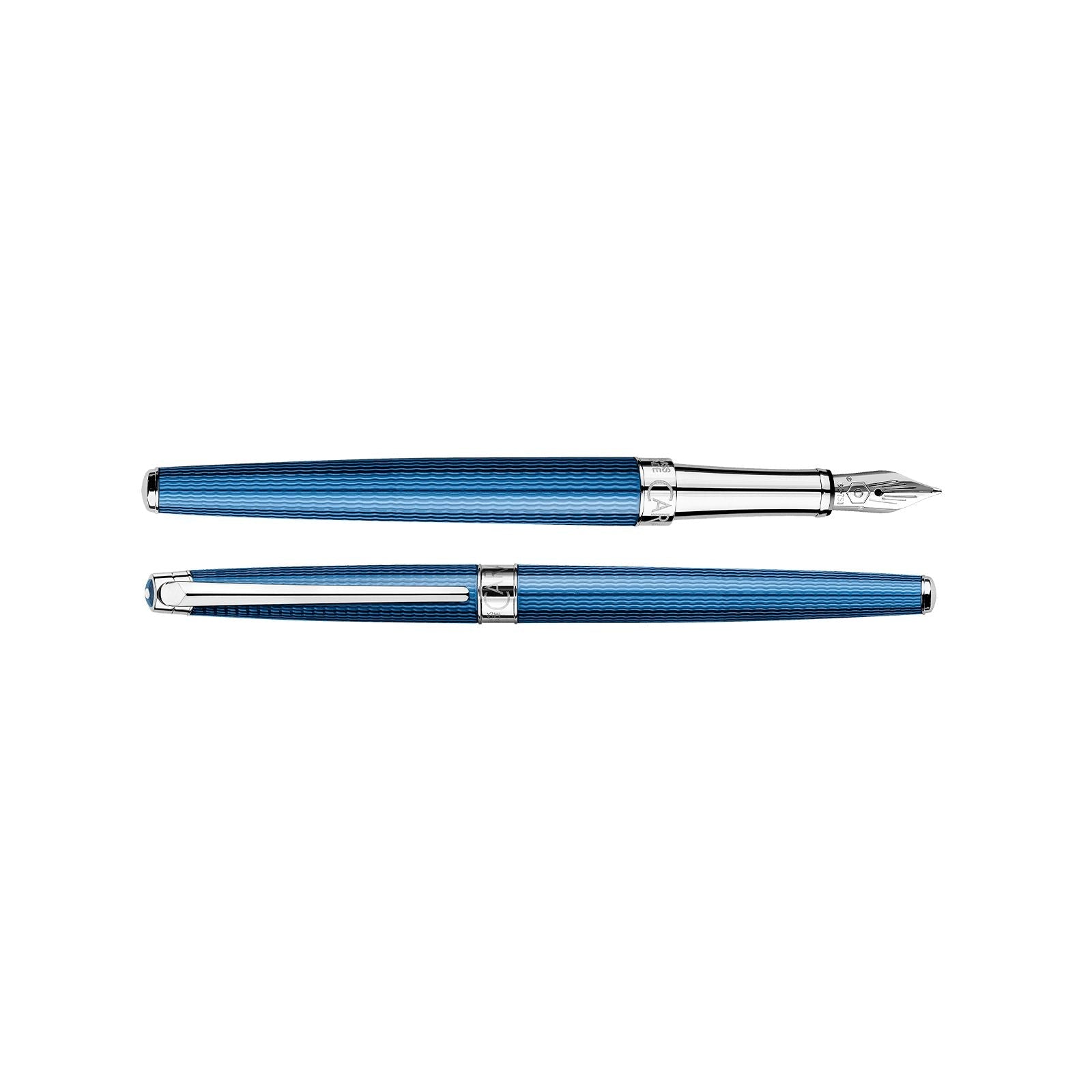 CA Léman Slim Grand Bleu Stylo Plume-Stylo Plume-Caran d'Ache-Papeterie du Dôme