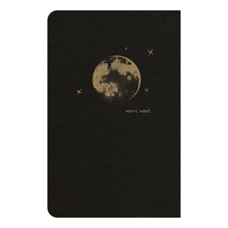 CLT Flying Spirit Carnet Piqure Textile 9x14 96p Ligné Noir-Carnet-Clairefontaine-Papeterie du Dôme