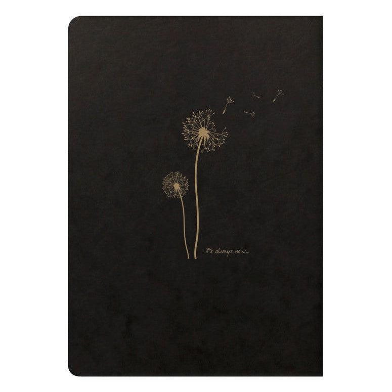 CLT Flying Spirit Carnet Piqure Textile A5 96p Noir-Carnet-Clairefontaine-Papeterie du Dôme