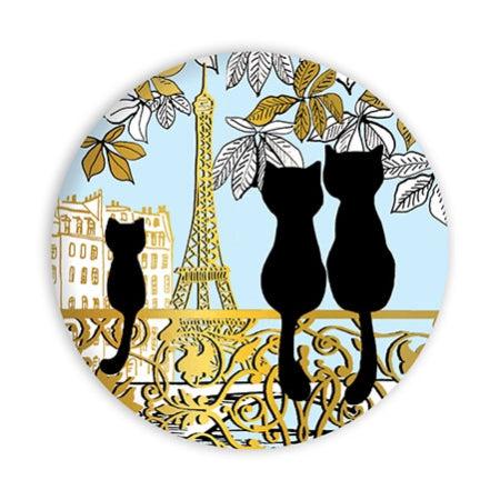 CRT Magnet Décapsuleur-Papeterie-Carte d'art-Chats au balcon Paris-Papeterie du Dôme