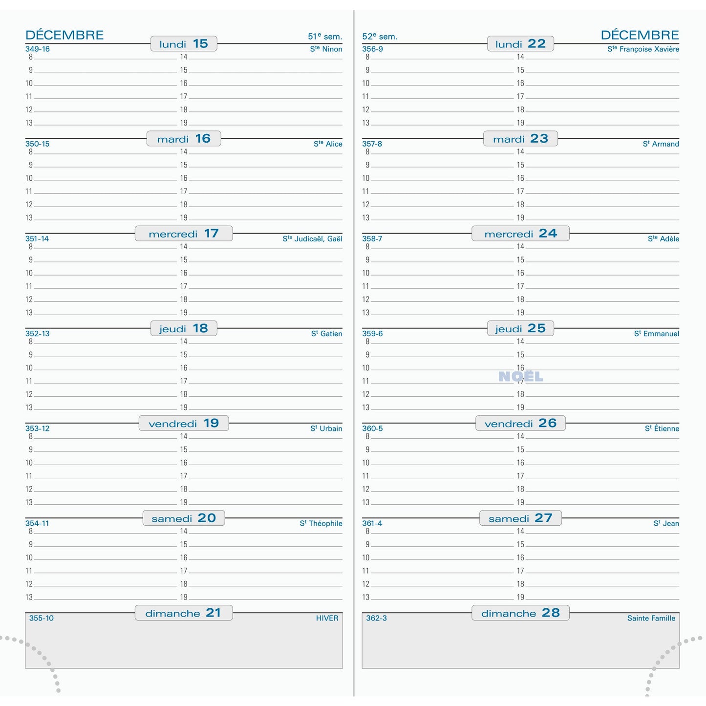 EXA Agenda SL 17 Cassandra Semainier-Agenda-Exacompta-Papeterie du Dôme