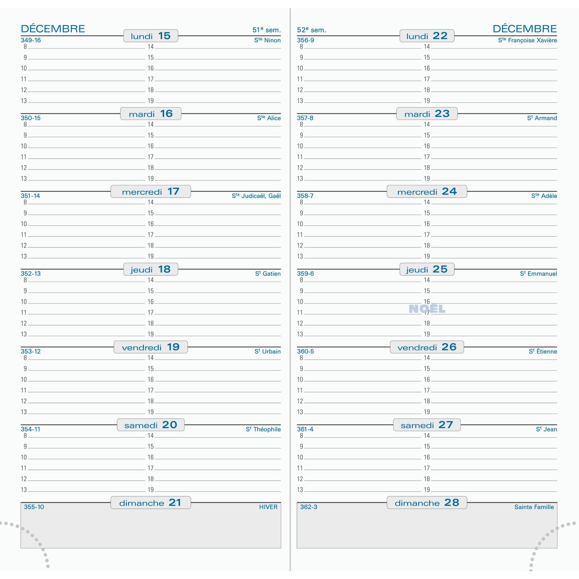 EXA Agenda SL 17 Cassandra Semainier-Agenda-Exacompta-Papeterie du Dôme