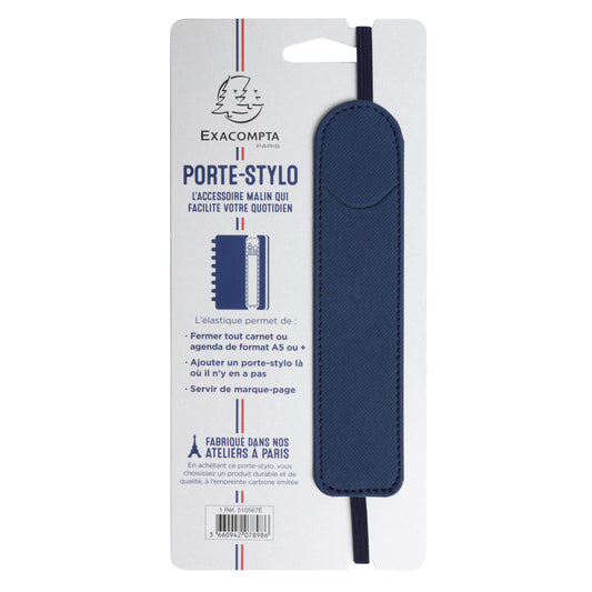 EXA Porte Stylo Denim Élastique-Exacompta-Bleu-Papeterie du Dôme