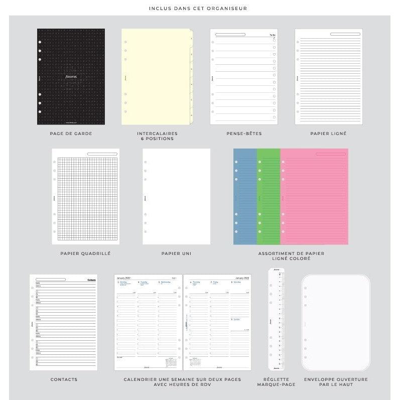 FFX A5 Organiseur Finsbury FILOFAX-Organiseur-Filofax-Papeterie du Dôme