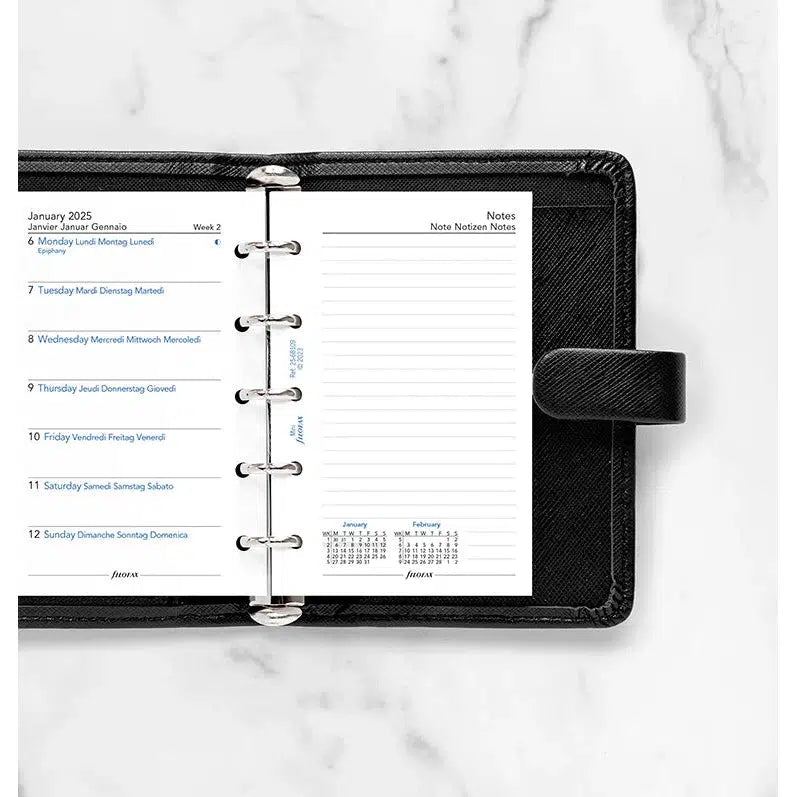 FFX Mini Agenda/1 page + notes FILOFAX-Recharge Agenda-Filofax-2025-Papeterie du Dôme