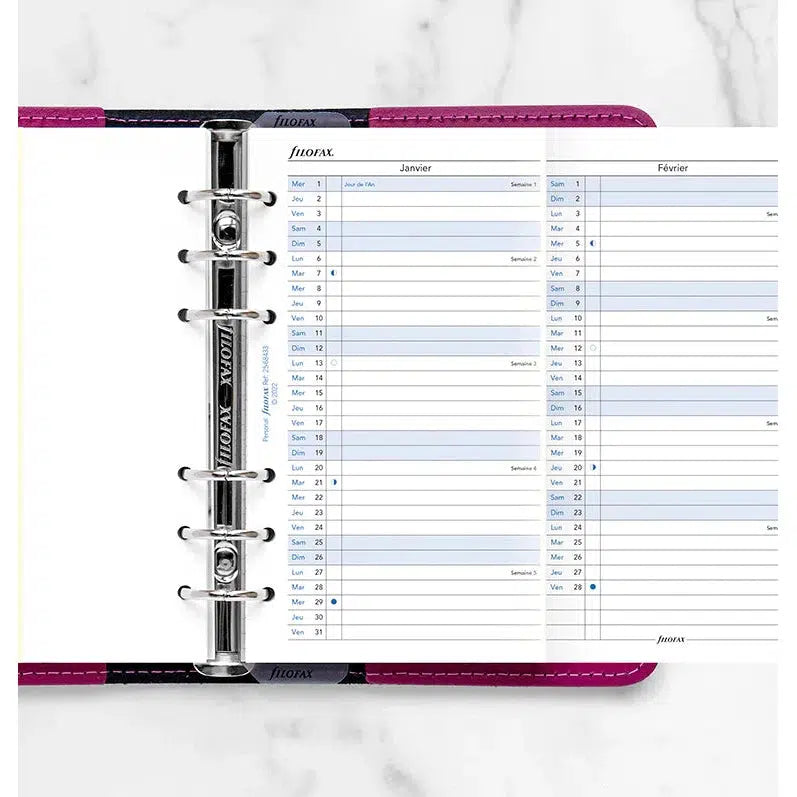 FFX Personal Agenda Planning Vertical FR FILOFAX-Recharge-Filofax-Papeterie du Dôme