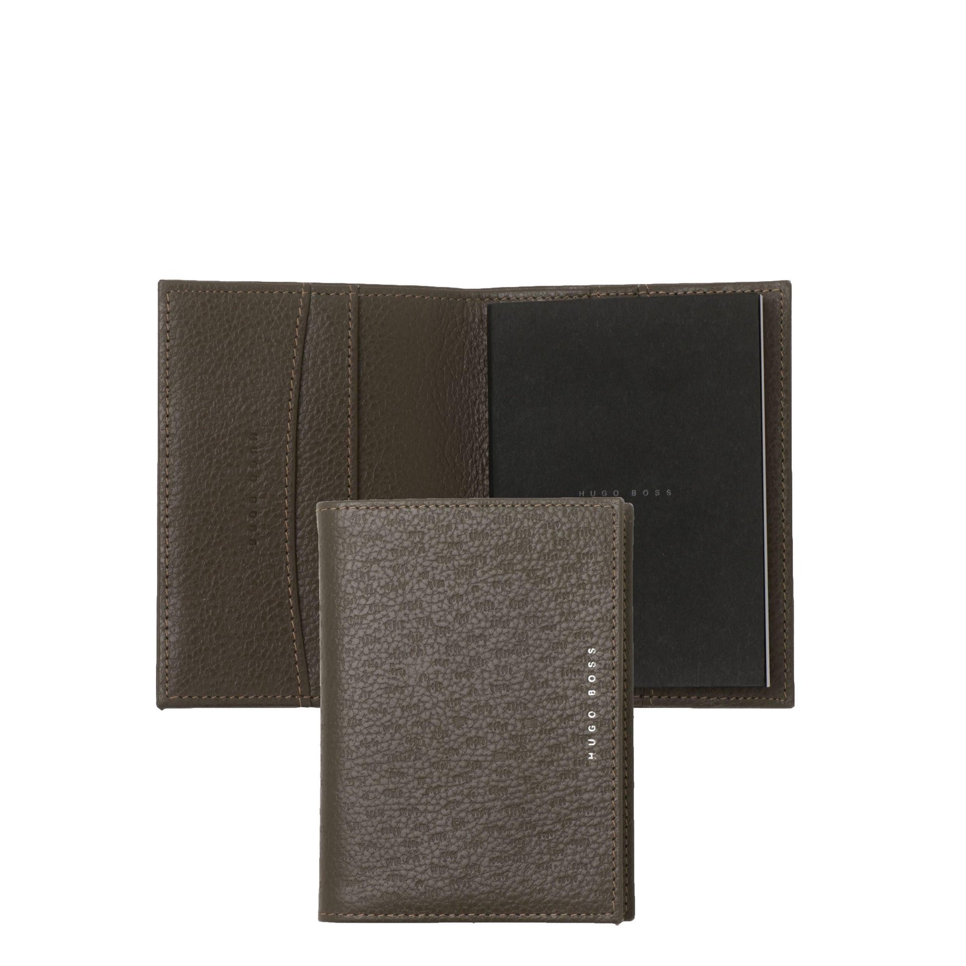 HB S Couverture de Carnet Prime Gris Taupe A6-Couverture Carnet-Hugo Boss-Papeterie du Dôme