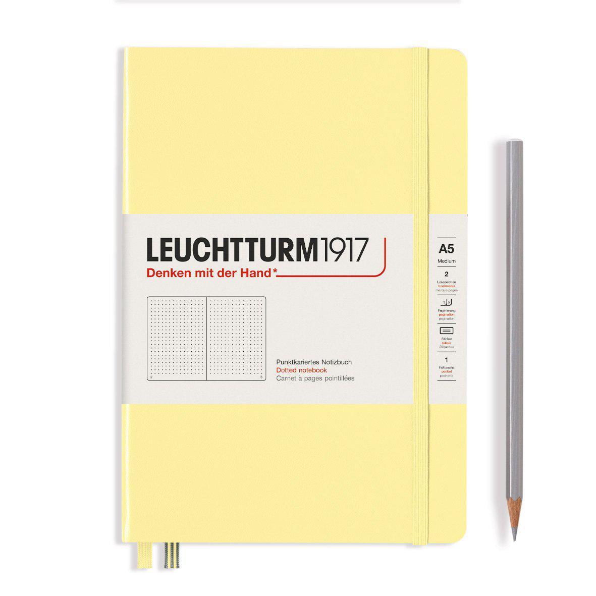 LCHT A5 Rigide Dots Pointillés-Carnet-Leuchtturm 1917-Lobster-A5-Dots-Papeterie du Dôme