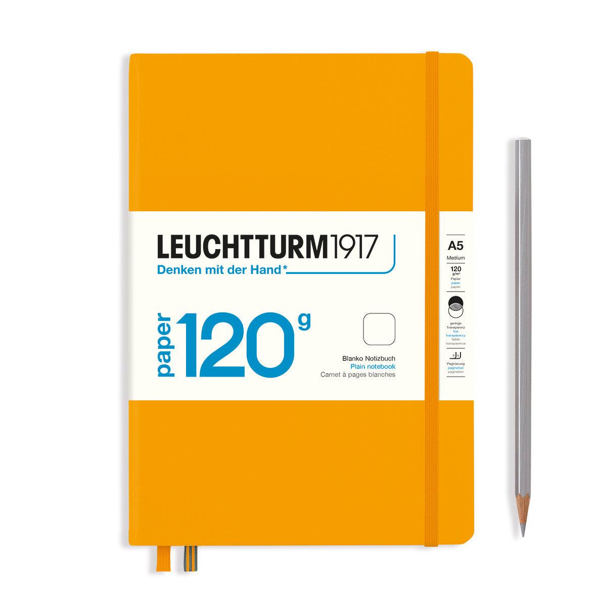 LCHT Carnet A5 Édition 120 Rigide-Carnet-Leuchtturm 1917-A5-Blanc-Rising Sun-Papeterie du Dôme