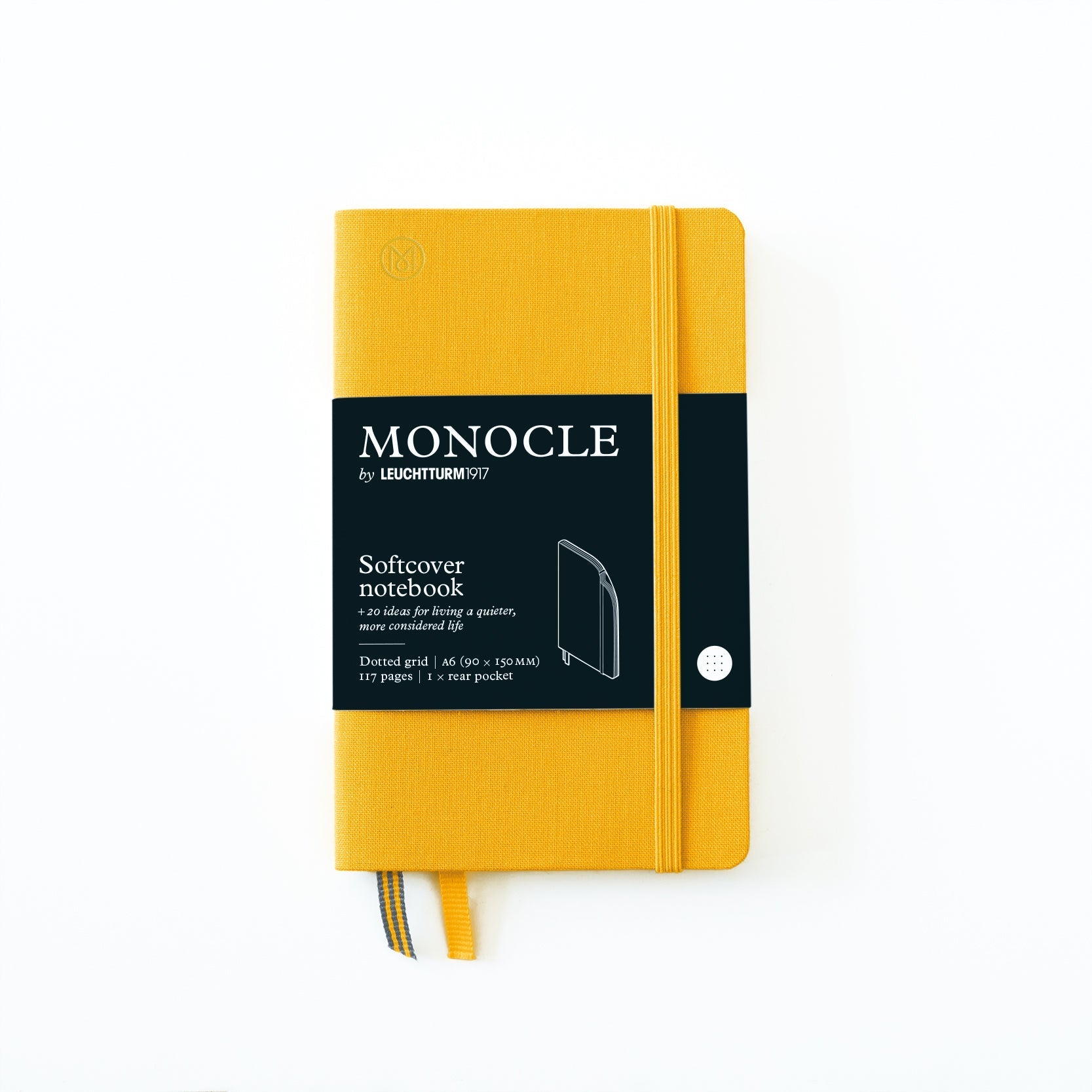 LCHT Carnet Monocle Couverture Souple-Carnet-Leuchtturm 1917-A6-Dots-Yellow-Papeterie du Dôme