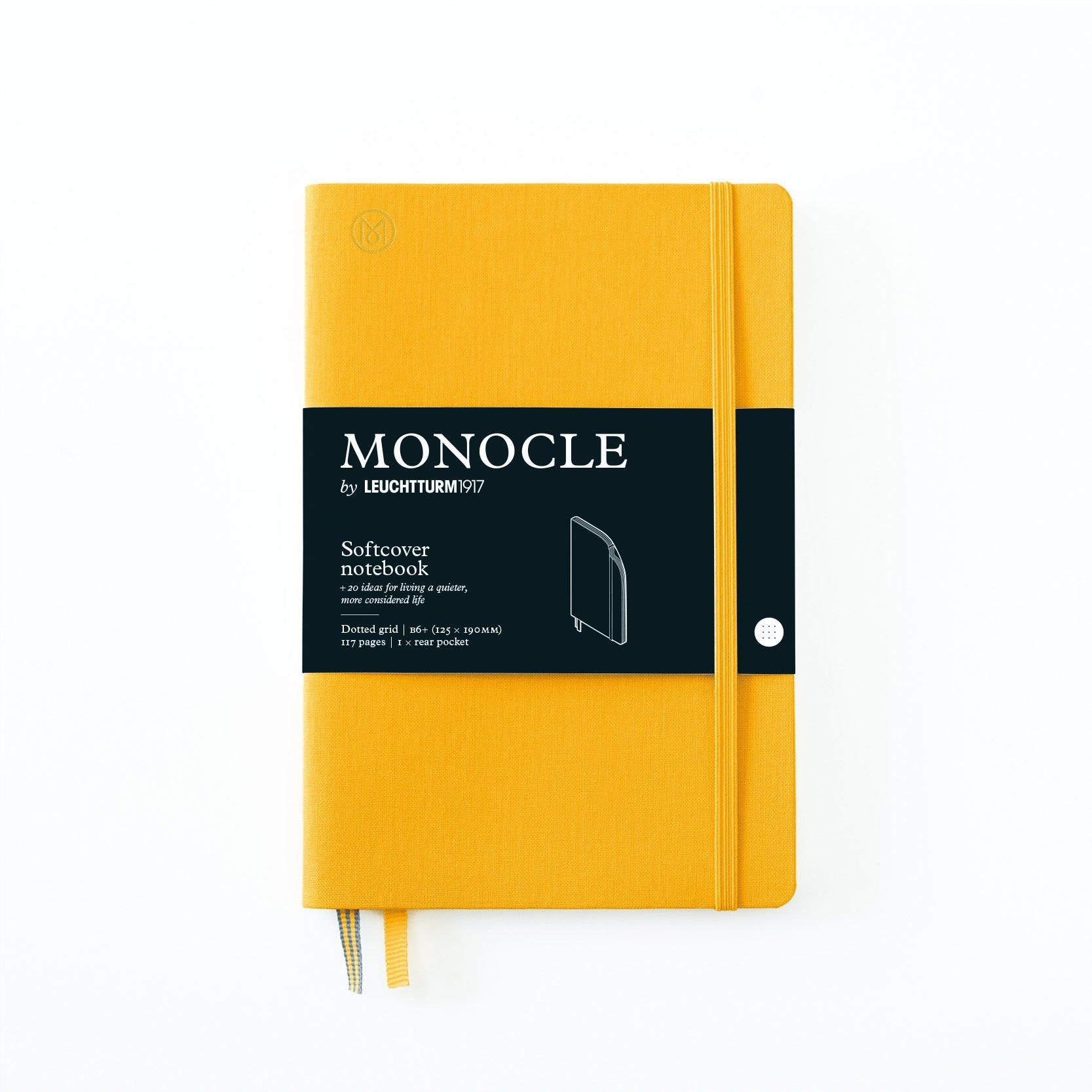 LCHT Carnet Monocle Couverture Souple-Carnet-Leuchtturm 1917-B6+-Dots-Yellow-Papeterie du Dôme