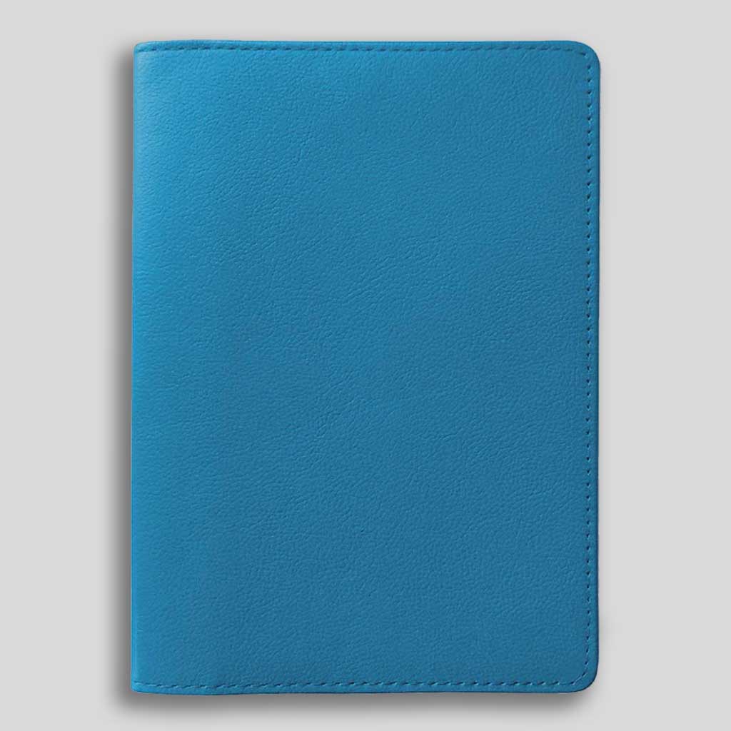 LSM Couverture A5 Mayfair-Couverture Carnet-Leathersmith of London-Bleu-Papeterie du Dôme