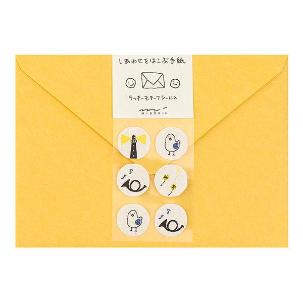 MDR Enveloppes-Correspondance-Midori-Oiseau bleu-Papeterie du Dôme