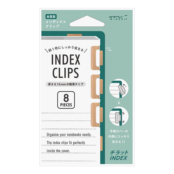 MDR Index Clip-Sticker-Midori-Bronze-Papeterie du Dôme