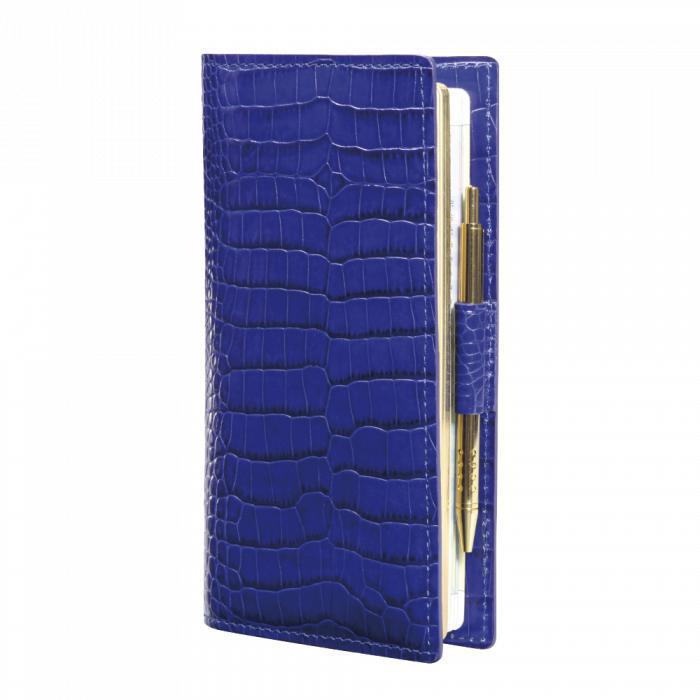 MGN Agenda AS16 Croco Savannah Mignon-Agenda-Mignon-Bleu indigo-Papeterie du Dôme