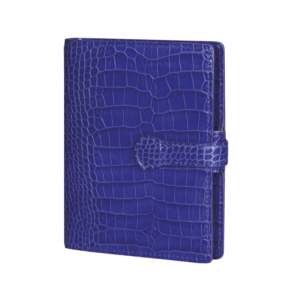 MGN Agenda Organiseur AK13 Savannah Croco Patte Mignon-Mignon-Bleu indigo-Papeterie du Dôme