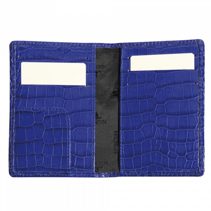 MGN Étui Cartes Flappet Savannah Croco Mignon-Mignon-Bleu marine-Papeterie du Dôme