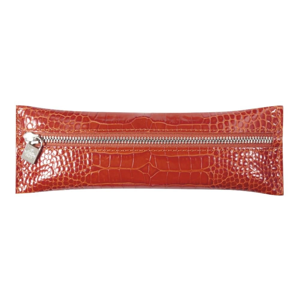 MGN Trousse Plate Zip Savannah Mignon-Trousse-Mignon-Orange-Papeterie du Dôme