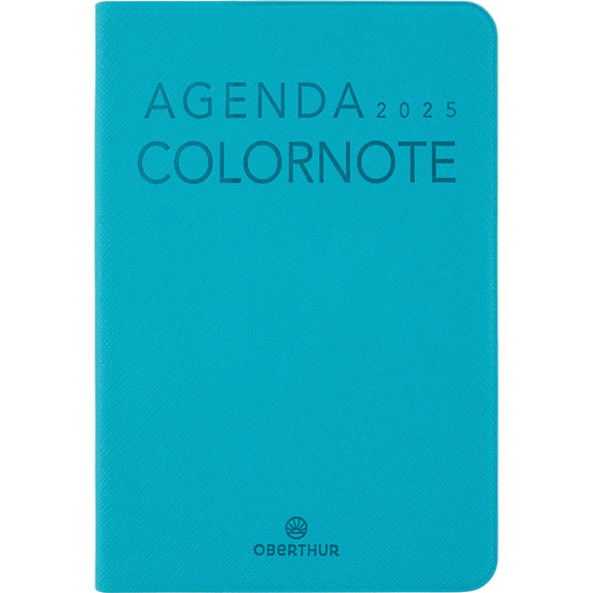 OBE Agenda Colornote Semainier 15 Vertical-Agenda-Oberthur-2025-Turquoise-Papeterie du Dôme