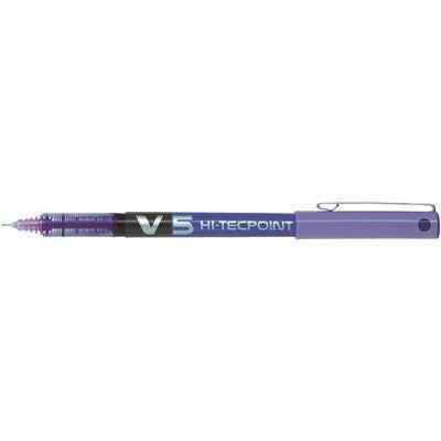 PLT Hi-Tecpoint Stylo Roller V5/V7-Stylo Roller-Pilot Basics-F Fin-Violet-Papeterie du Dôme