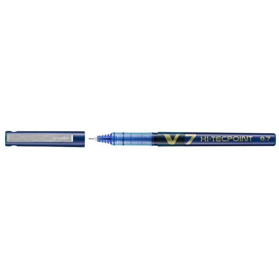 PLT Hi-Tecpoint Stylo Roller V5/V7-Stylo Roller-Pilot Basics-M Moyen-Bleu-Papeterie du Dôme