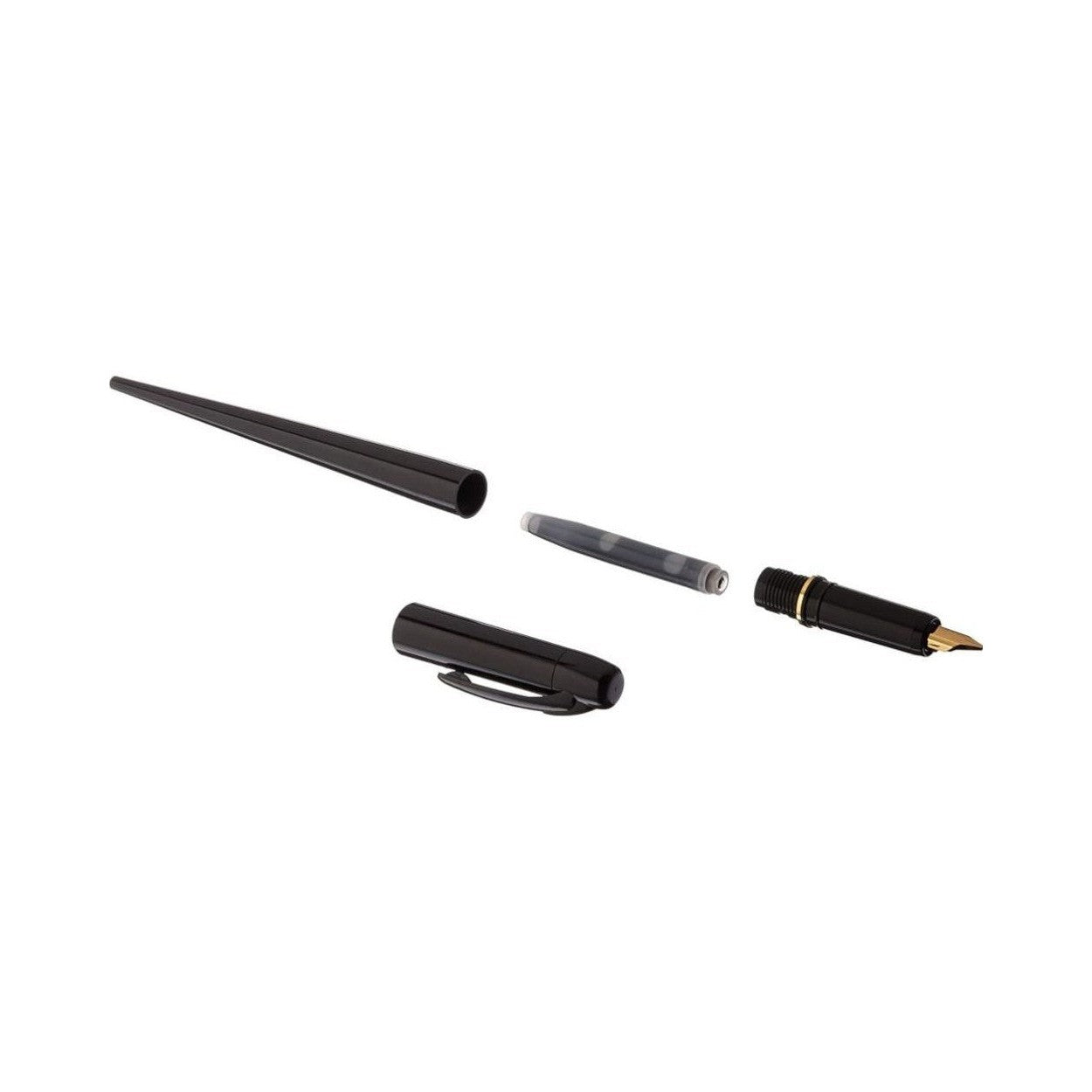 PLTN Desk Pen Noir Stylo Plume-Stylo Plume-Platinum-Papeterie du Dôme