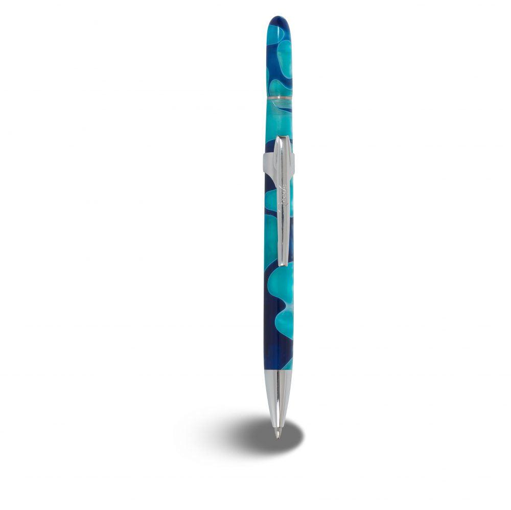 RCF Pearl Organizer Turquoise Bleu Stylo Bille-Stylo Bille-Récife-Papeterie du Dôme