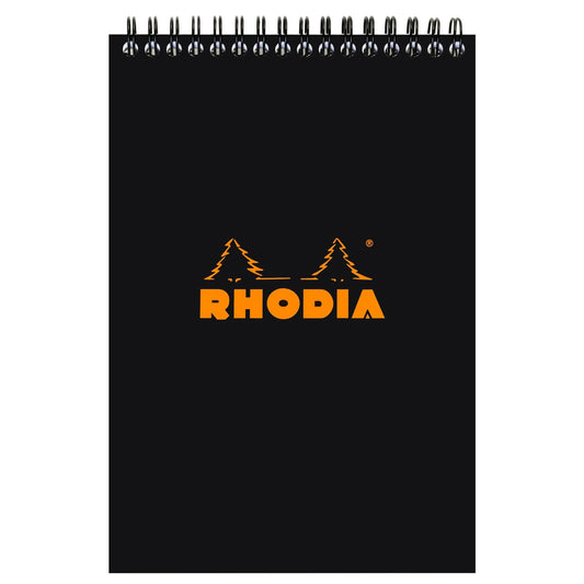 RHD Bloc Spirale N°16 80p-Bloc-Rhodia-Noir-Ligné-Papeterie du Dôme