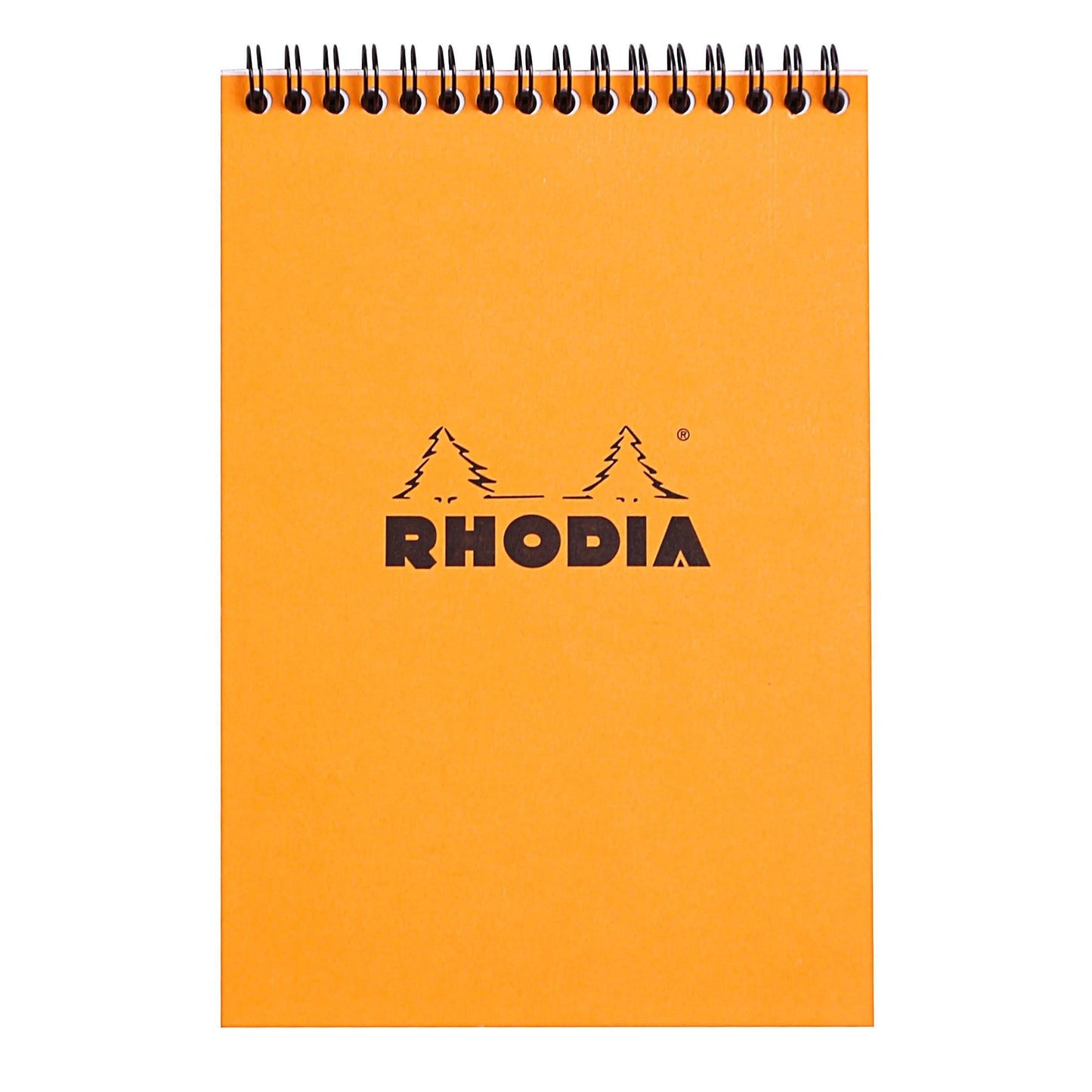 RHD Bloc Spirale N°16 80p-Bloc-Rhodia-Orange-Quadrillé-Papeterie du Dôme