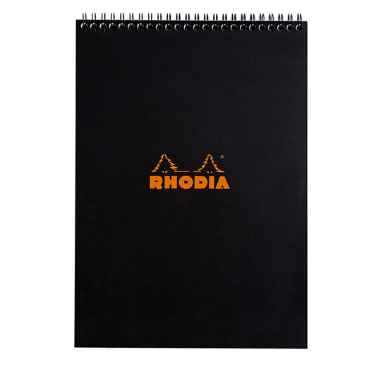 RHD Bloc Spirale N°18 80p-Bloc-Rhodia-Noir-Ligné-Papeterie du Dôme