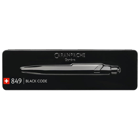 CA 849 "Black Code" Stylo Bille avec Étui-Stylo Bille-Caran d'Ache-Papeterie du Dôme