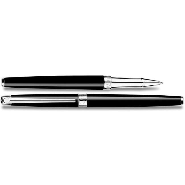 CA Léman Slim Noir Ébène Stylo Roller-Stylo Roller-Caran d'Ache-Papeterie du Dôme