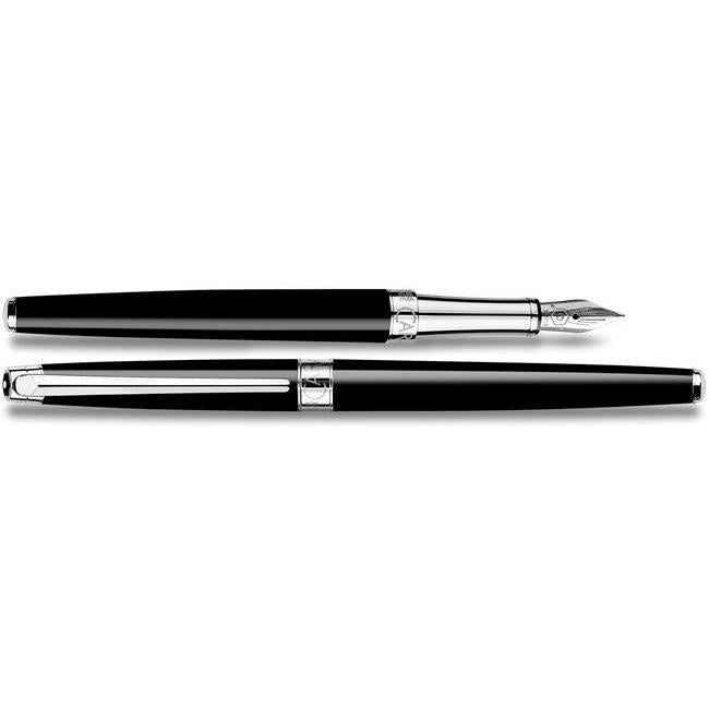 CA Léman Slim Noir Stylo Plume-Stylo Plume-Caran d'Ache-Papeterie du Dôme