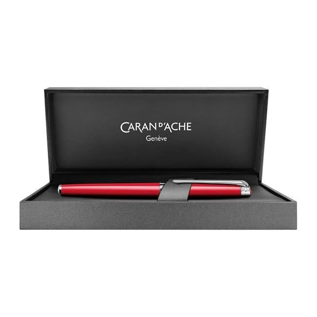 CA Léman Slim Rouge Stylo Roller-Stylo Roller-Caran d'Ache-Papeterie du Dôme