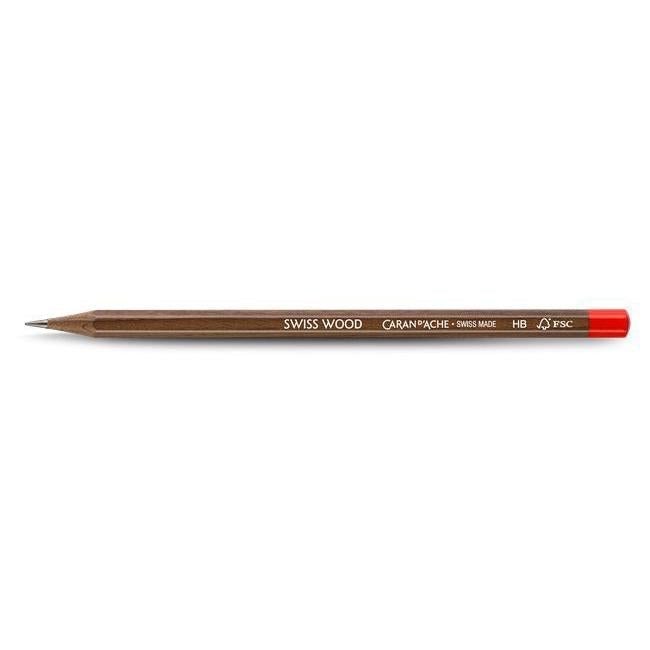 CA Swiss Wood Crayon Hêtre FSC-Crayon-Caran d'Ache-Papeterie du Dôme