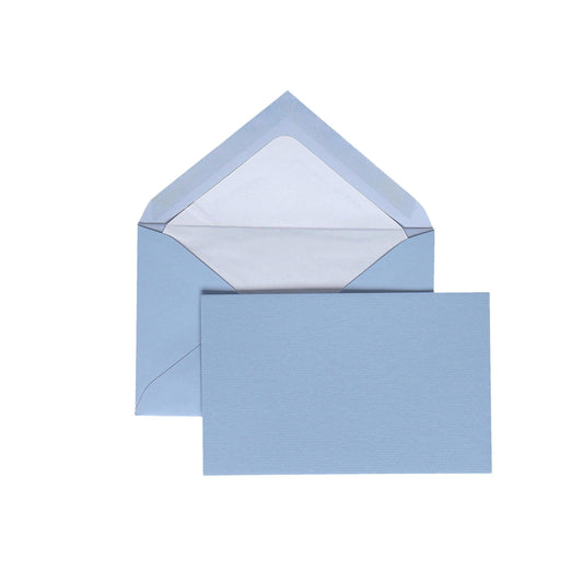 CRW 15 Cartes + 15 enveloppes 9x14 Vergé-Enveloppes-Crown Mill-Bleu-Papeterie du Dôme