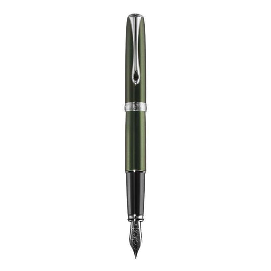 DPM Excellence A2 Evergreen Chrome Stylo Plume-Stylo Plume-Diplomat-Papeterie du Dôme