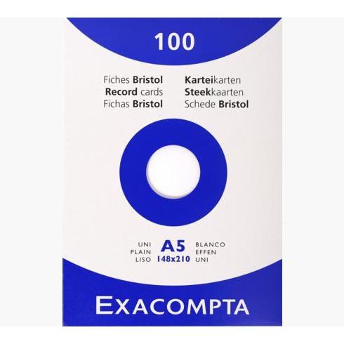 EXA Étui 100 Bristol 148x210-Bristol-Exacompta-Uni-Papeterie du Dôme