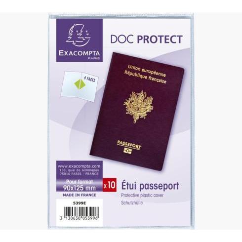 EXA Étui Passeport-Étuis de protection-Exacompta-Papeterie du Dôme