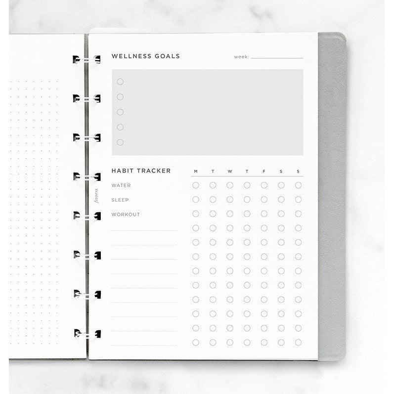 FFX Notebook A5 Wellness Tracker-Recharge-Filofax-Papeterie du Dôme