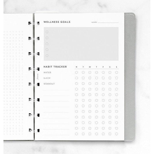 FFX Notebook A5 Wellness Tracker-Recharge-Filofax-Papeterie du Dôme