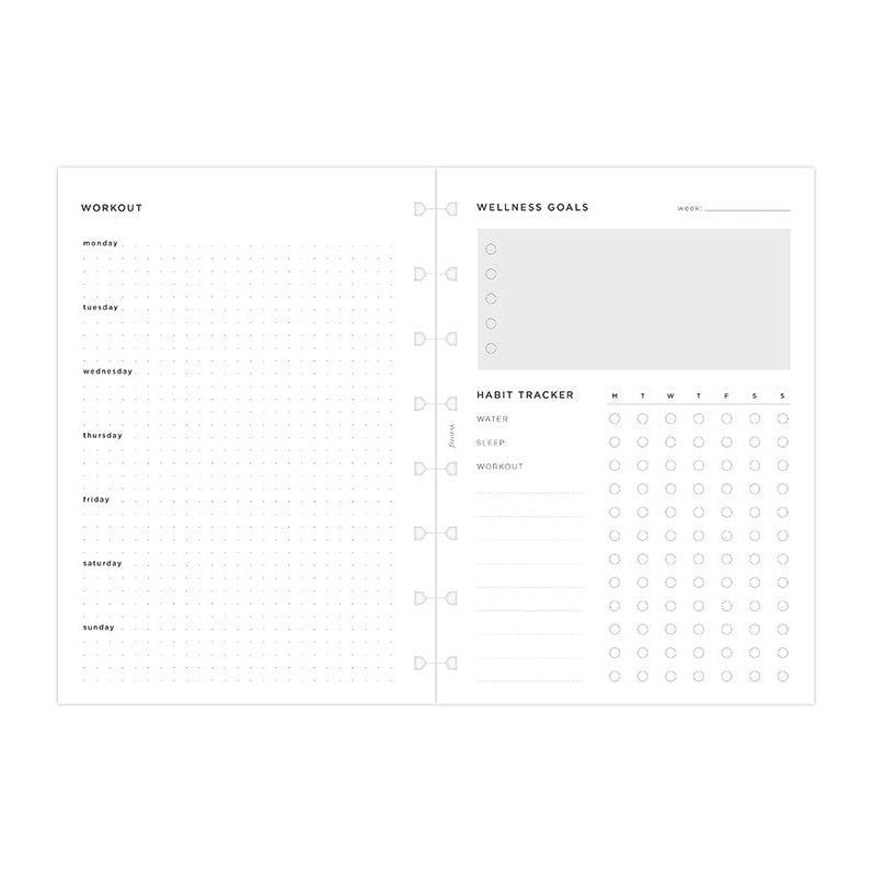 FFX Notebook A5 Wellness Tracker-Recharge-Filofax-Papeterie du Dôme