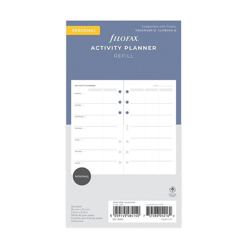 FFX Personal Recharge Activity Planner-Recharge-Filofax-Papeterie du Dôme