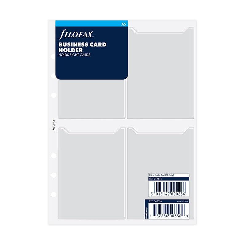 FFX Recharge A5 Porte Cartes de Visite-Accessoire-Filofax-Papeterie du Dôme