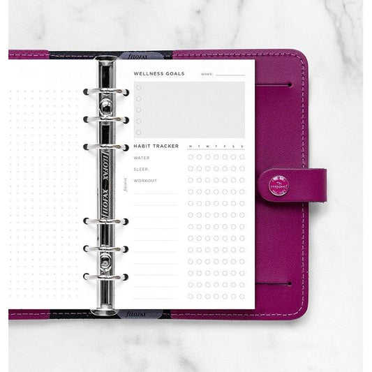 FFX Recharge Personal Wellness Tracker-Autres Recharges Agenda-Filofax-Papeterie du Dôme