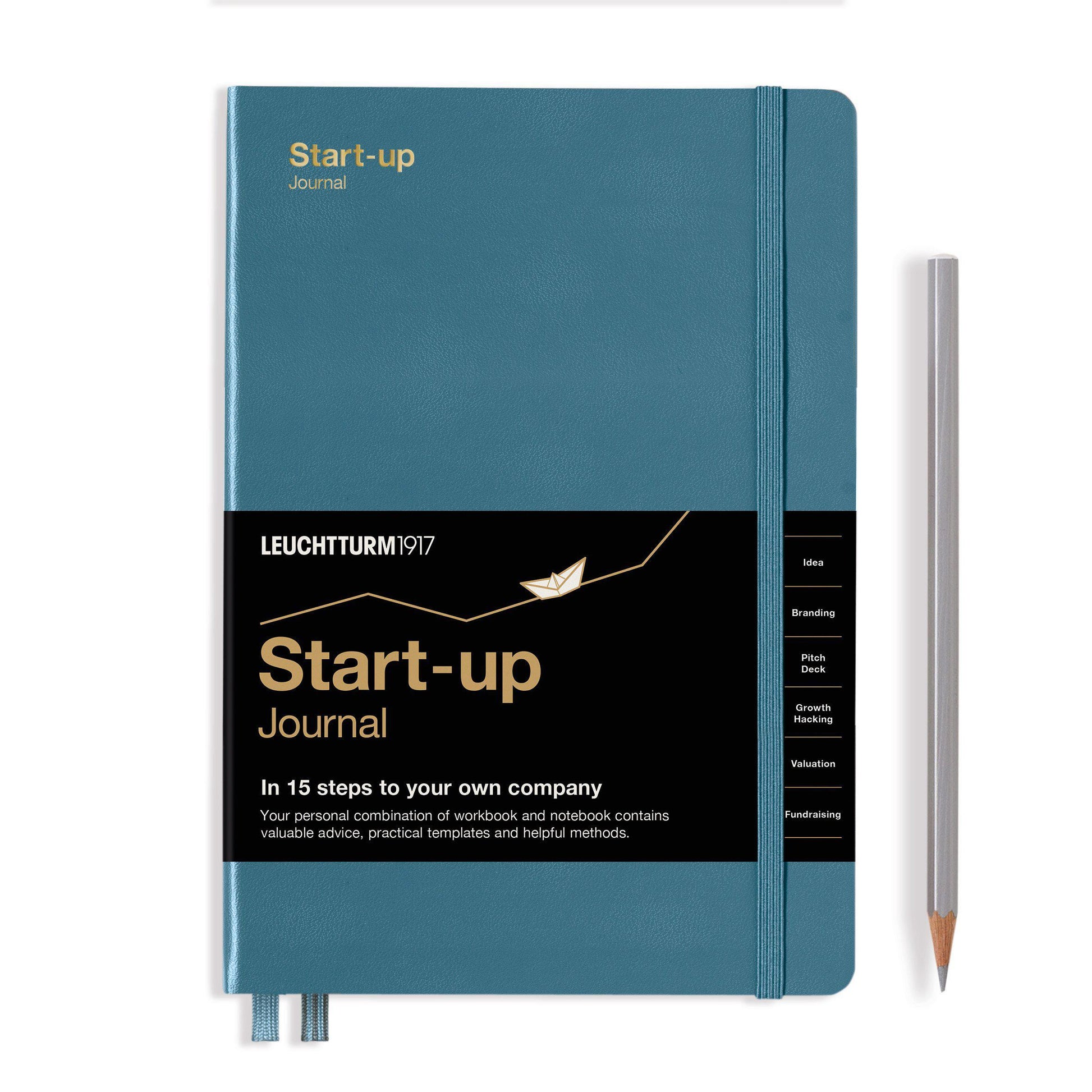 LCHT A5 Start-up Journal-Carnet-Leuchtturm 1917-Stone Blue-A5-Journal-Papeterie du Dôme