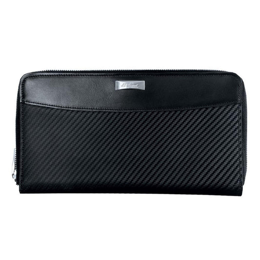 STD* Défi Millénium Portefeuille Long Zip Carbone Noir-Porte Billets-S.T. Dupont-Papeterie du Dôme