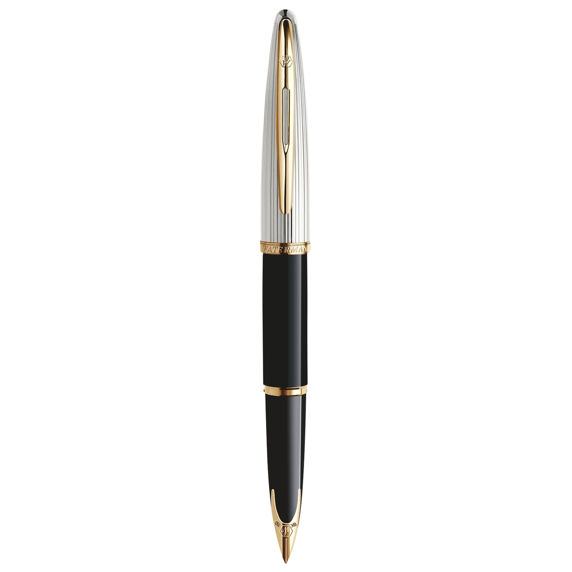 WMN Carène Deluxe Noir Stylo Plume-Stylo Plume-Waterman-F Fin-Papeterie du Dôme